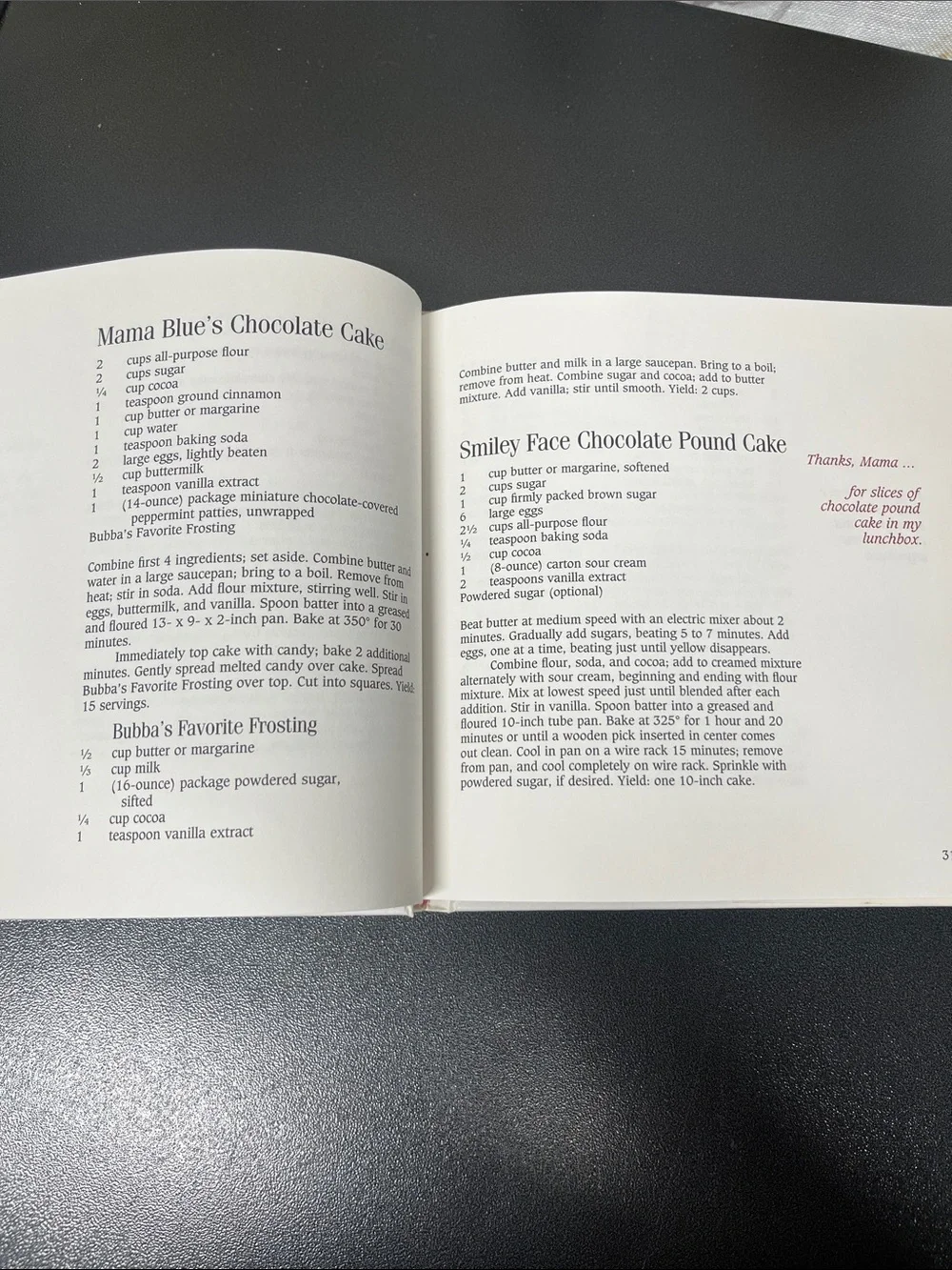 1995 Forest Gump My Favorite Chocolate Recipes Cookbook - hardcover